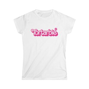 White Tortarbie Women's Softstyle Tee, Fun Casual T-Shirt, Cute Graphic Tee, Perfect Gift for Birthdays, Summer Style, Everyday Wear