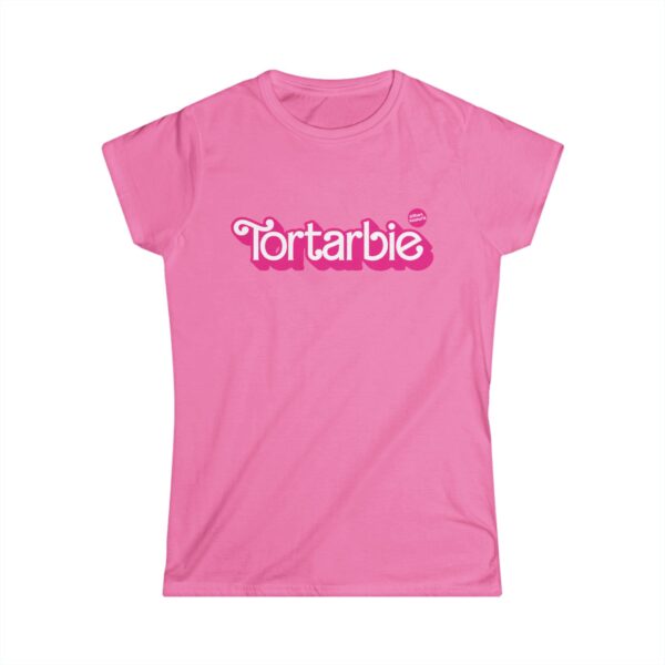 Pink Tortarbie Women's Softstyle Tee, Fun Casual T-Shirt, Cute Graphic Tee, Perfect Gift for Birthdays, Summer Style, Everyday Wear