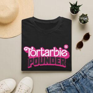 Tortarbie Pounder Graphic T-Shirt — Retro Pink Logo Tee